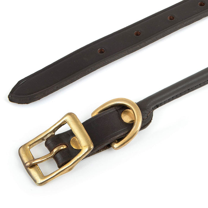 Chestnut Rolled Collar with Brass Fittings