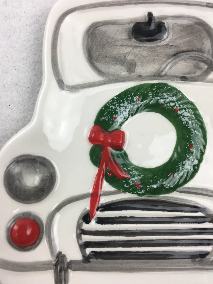 Christmas Decorated Truck Spoon Rest