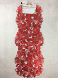Christmas Easy Care Poinsettia Leaves and Berries Centerpiece Runner