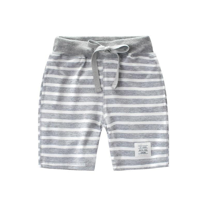 Classic Summer Kids Striped Style Cotton Shorts - Kidsyard Greenland