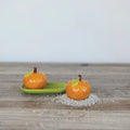 Clementine Shaped Salt & Pepper Shakers with Tray