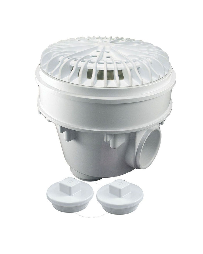 CMP Nova 2" White Gunite Main Drain w/ Extension Collar