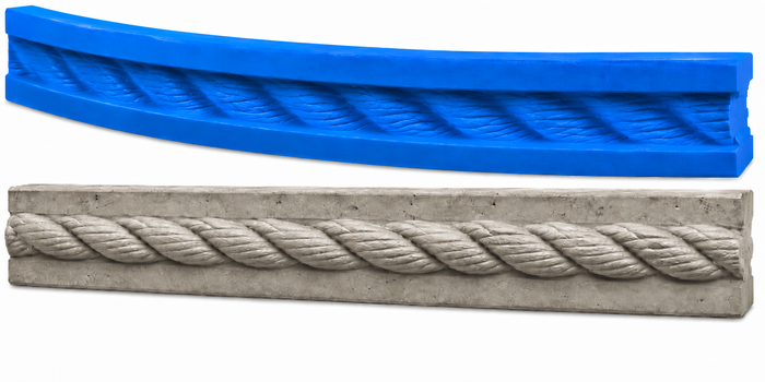 Concrete Edge Form Liner - 2" Rope PNL Liners
