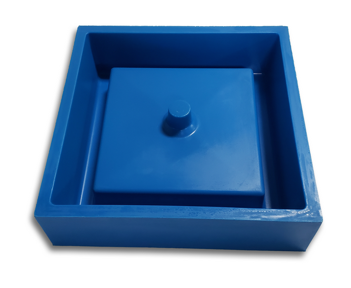 Concrete Sink Mold SDP-47 Vessel Box (15"x15"x4") PNL Liners