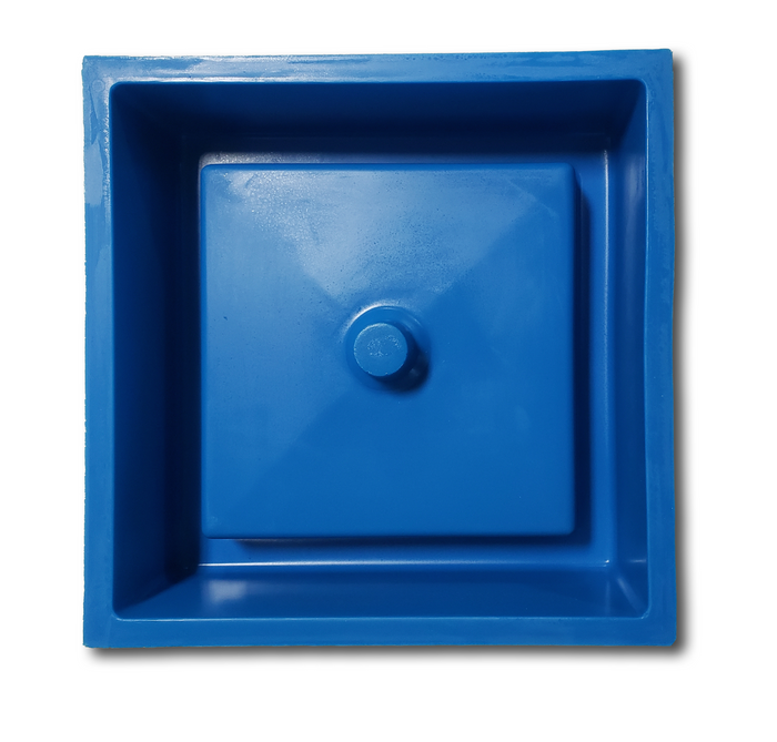 Concrete Sink Mold SDP-47 Vessel Box (15"x15"x4") PNL Liners