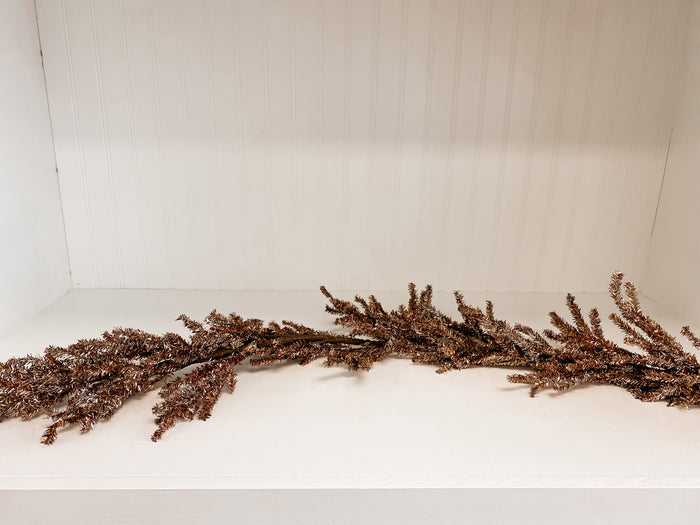 Copper Tinsel Garland