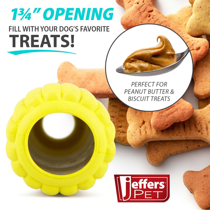 Corn-Cob Treat Toy with Openings at Both Ends