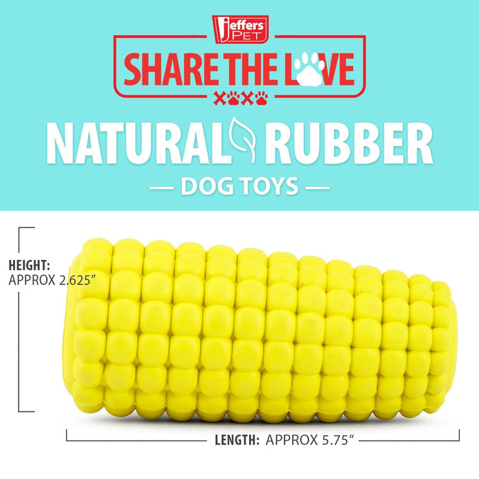 Corn-Cob Treat Toy with Openings at Both Ends