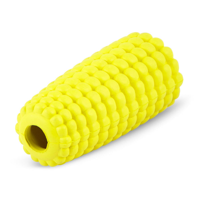 Corn-Cob Treat Toy with Openings at Both Ends