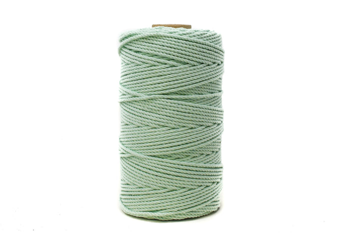 COTTON ROPE ZERO WASTE 2 MM - 3 PLY - MINT COLOR