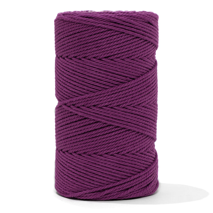 Cotton Rope Zero Waste 2 mm - 3 ply - Royal Purple Color