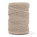 Cotton Rope Zero Waste 3 mm - 3 ply - Khaki Color
