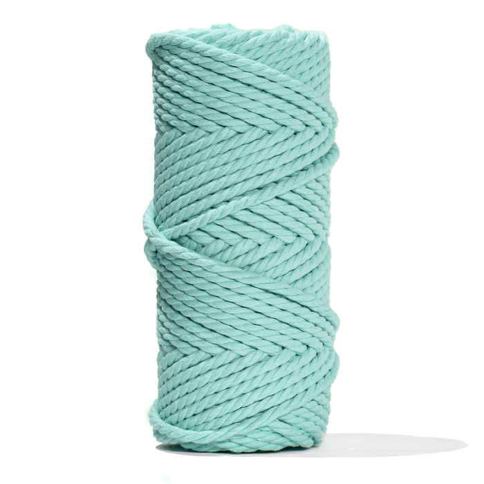 COTTON ROPE ZERO WASTE 5 MM - 3 PLY - BIMINI BLUE COLOR