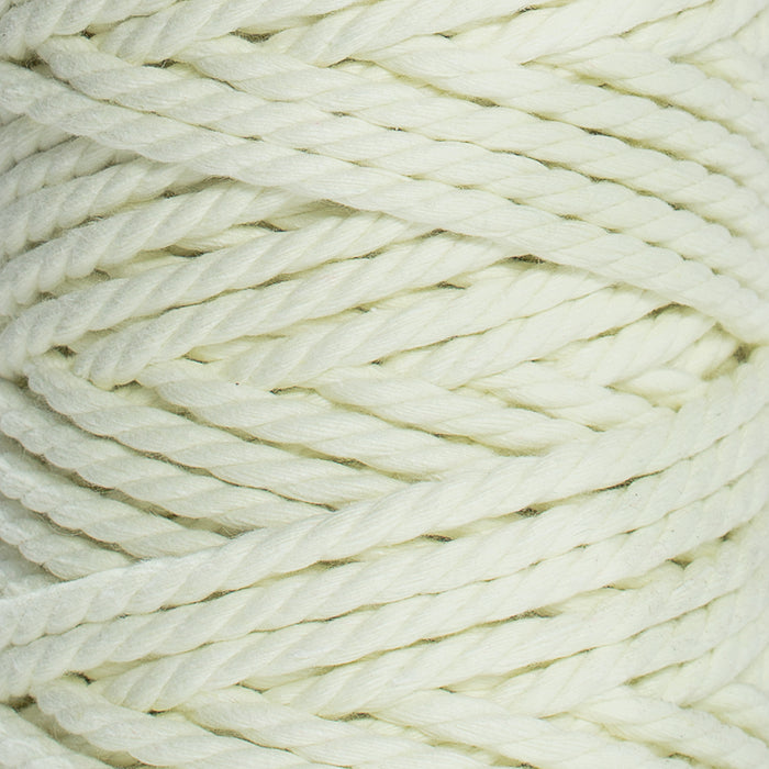 COTTON ROPE ZERO WASTE 5 MM - 3 PLY - ICE LEMON COLOR