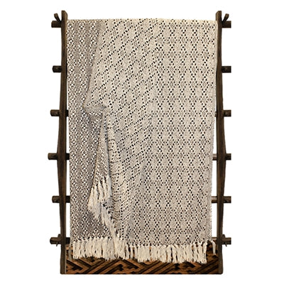 Cotton Throw Black Diamond