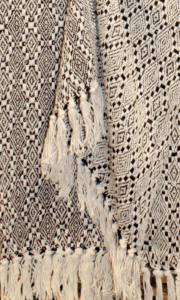 Cotton Throw Black Diamond