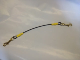 Coupler, nylon coated cable w/snaps