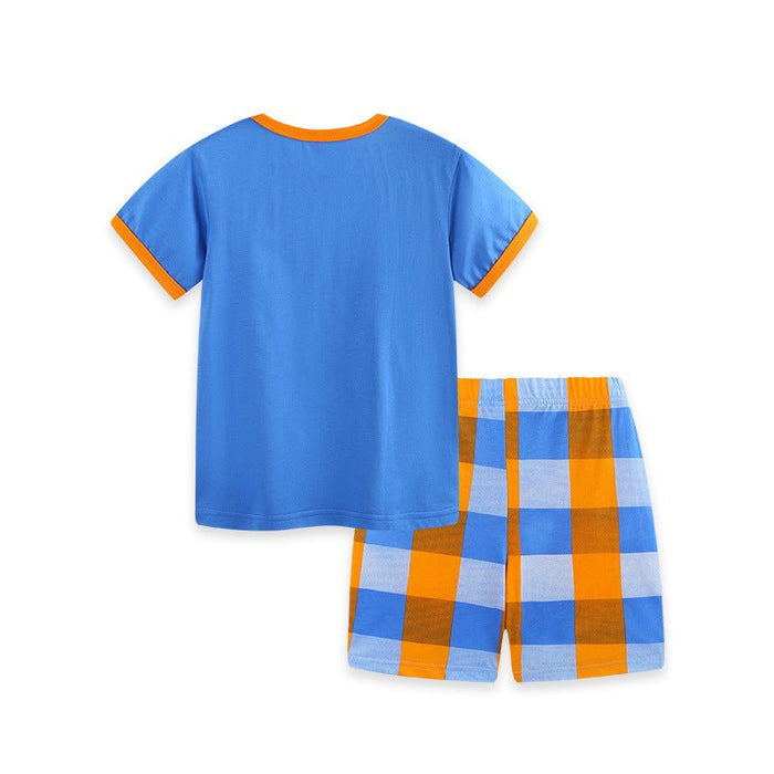 Crocodile Print Kids 2-Piece Top with Shorts Set