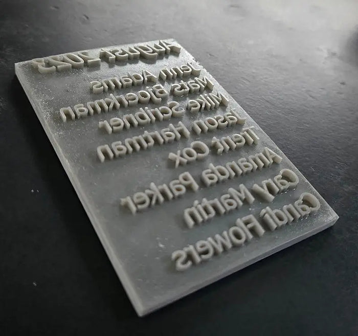 Custom Concrete Stamp - Rigid Logo Design Expressions LTD
