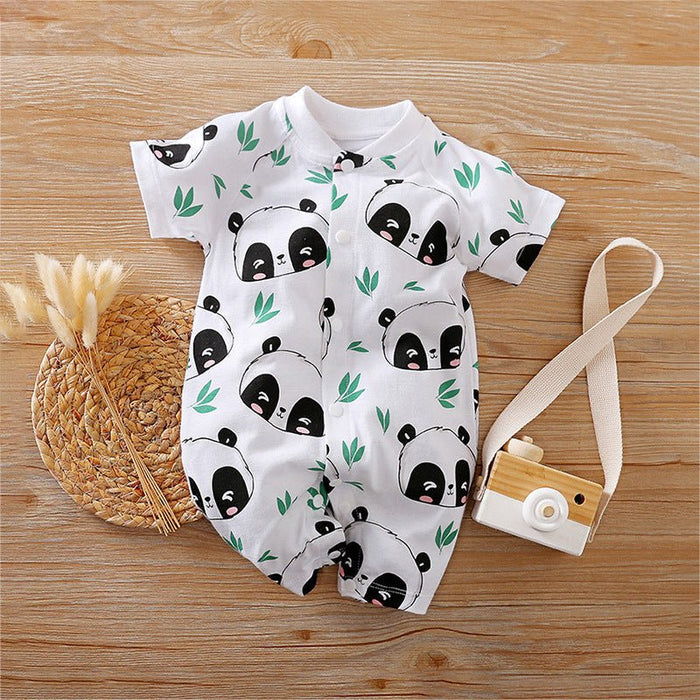 Cute Bear Prints Cotton Jumpsuit (6 Designs)