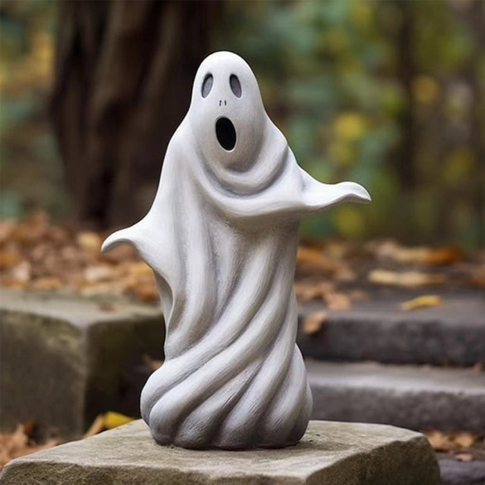 Cute Halloween Ghost Ornament Resin Decor for Spooky Seasonal Display