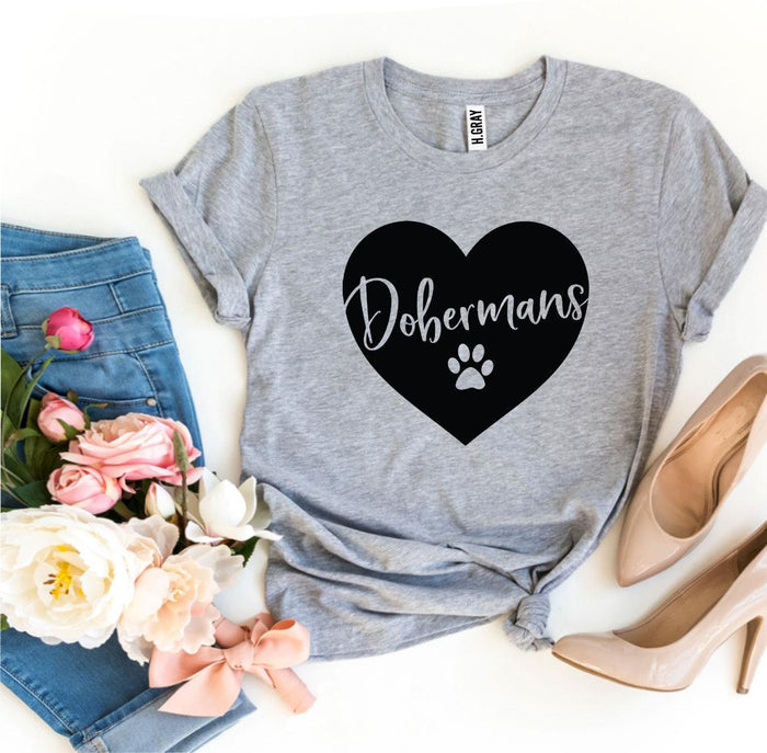 Doberman Heart & Paw Tee