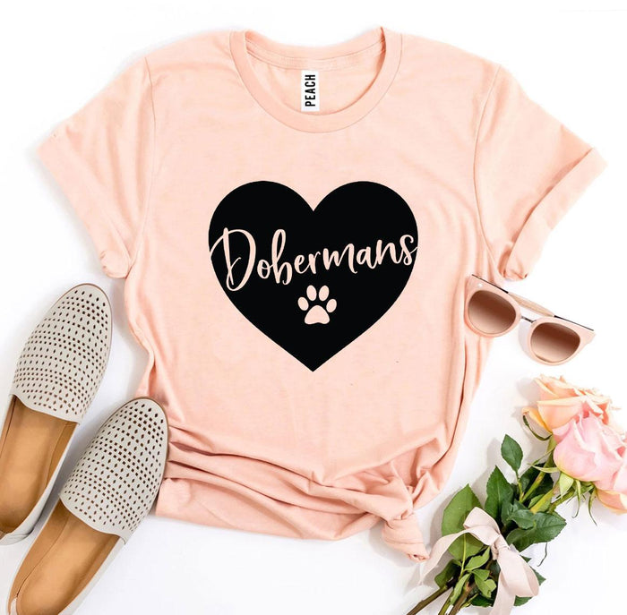 Doberman Heart & Paw Tee
