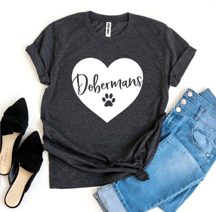 Doberman Heart & Paw Tee