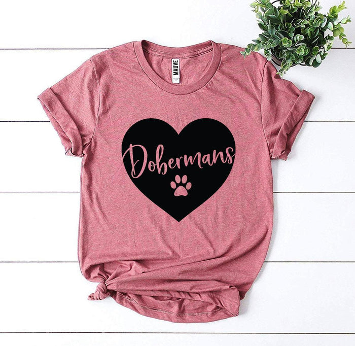 Doberman Heart & Paw Tee