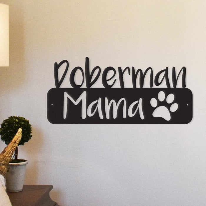 Doberman Metal Wall Art — Mama Design
