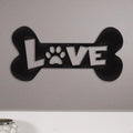 Dog Bone Wall Decor — Puppy Love Metal Sign