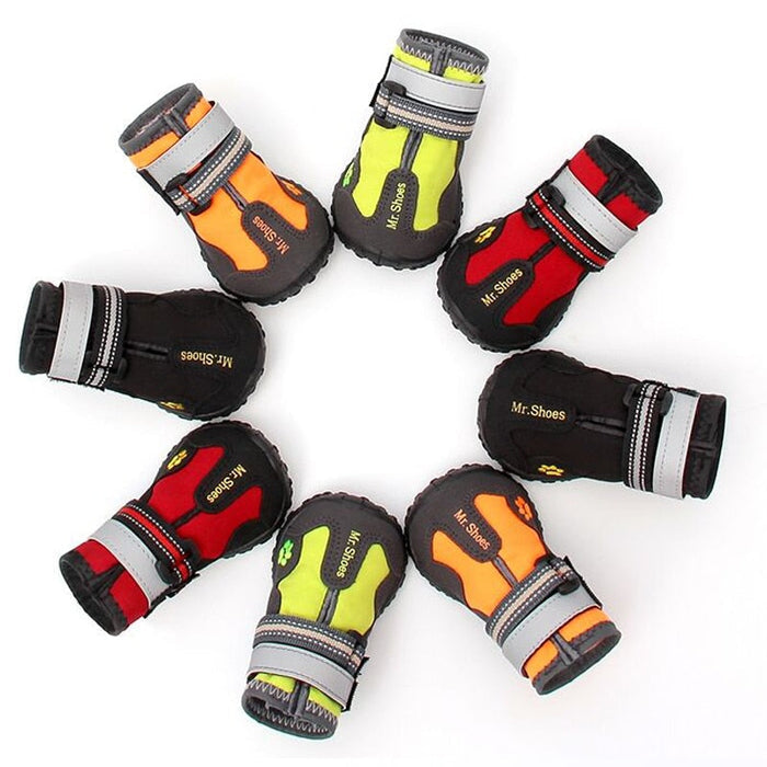 Dog Boots for Large Dogs — Reflective Adjustable Straps