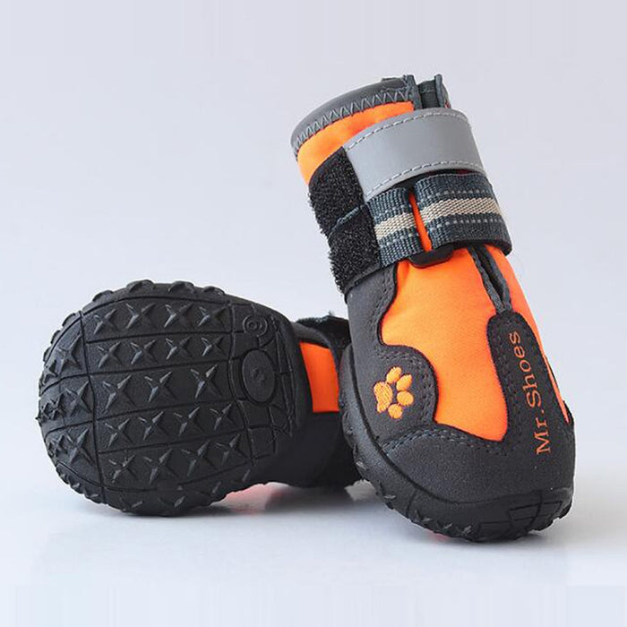 Dog Boots for Large Dogs — Reflective Adjustable Straps
