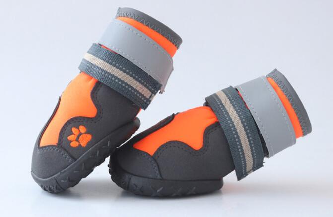 Dog Boots for Large Dogs — Reflective Adjustable Straps