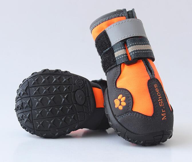 Dog Boots for Large Dogs — Reflective Adjustable Straps