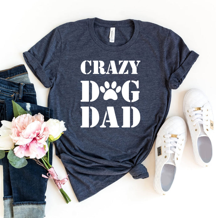Dog Dad Bold Paw-Letter Tee