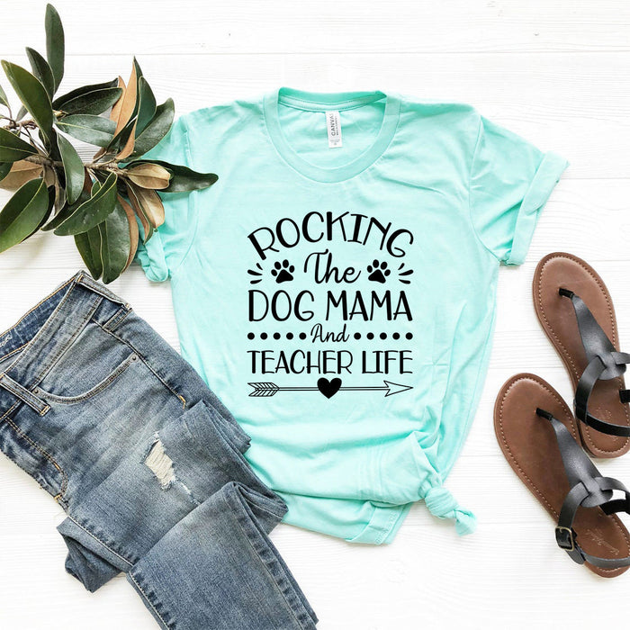Dog Mama & Teacher Arrow Tee
