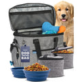Dog Travel Organizer with Feeding Accessories