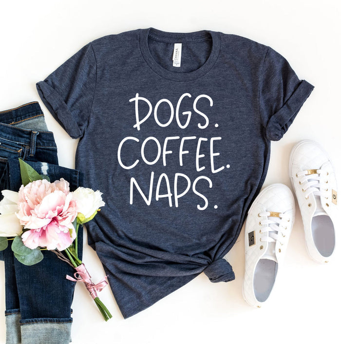 Dogs, Coffee & Naps List Tee