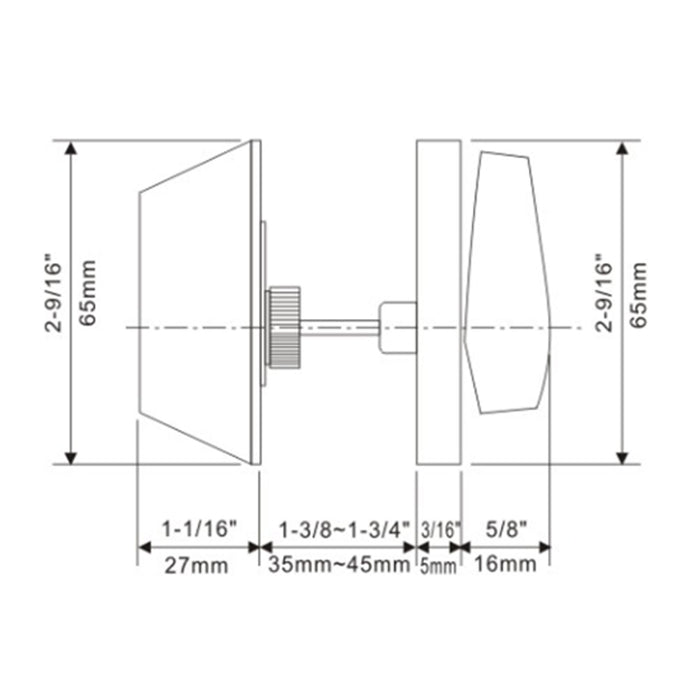Keyed Entry Deadbolts Stainless Steel Double Cylinder Deadbolt Lock Brushed Nickel/Oil Rubbed Bronze Finish - Probrico