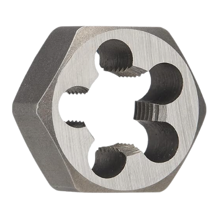 Drill America m18 X 1.5 Carbon Steel Hex Rethreading Die, DWT Series