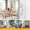 Satin Nickel Front Door Handle Set