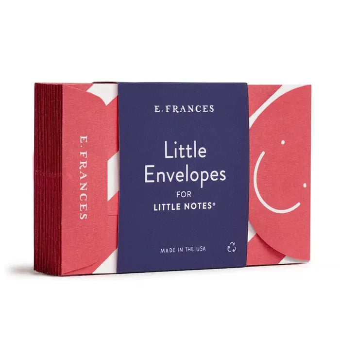E Frances Little Notes Envelopes -Candy Cane Stripe