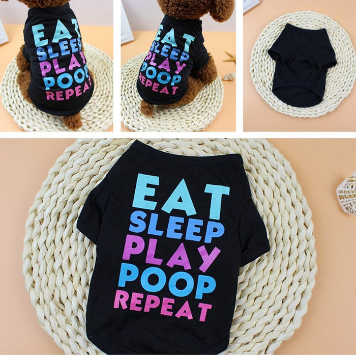 Eat Sleep Play Poop Repeat Dog Vest