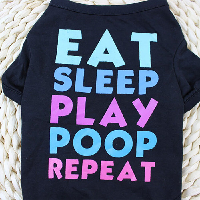 Eat Sleep Play Poop Repeat Dog Vest