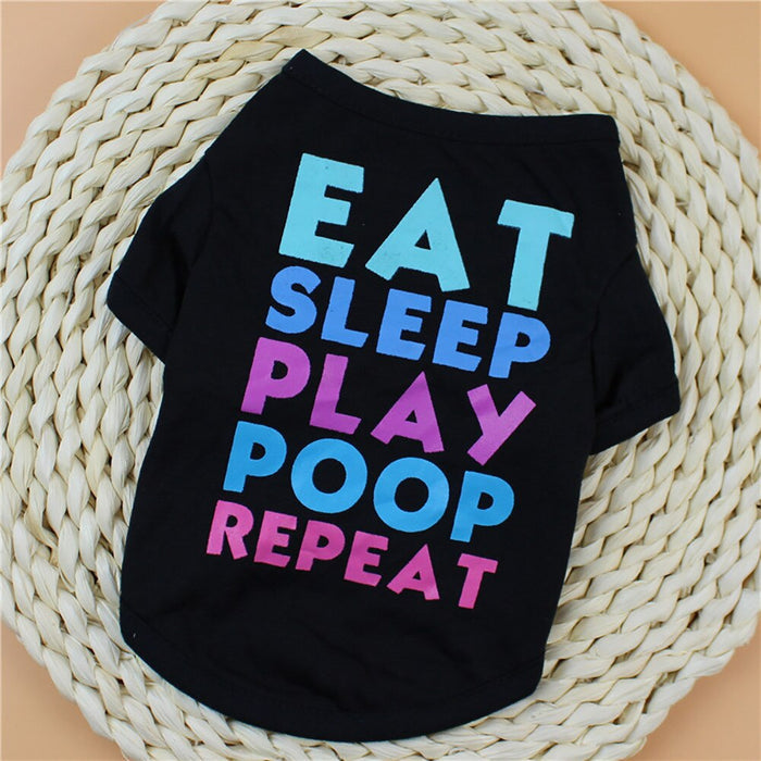 Eat Sleep Play Poop Repeat Dog Vest