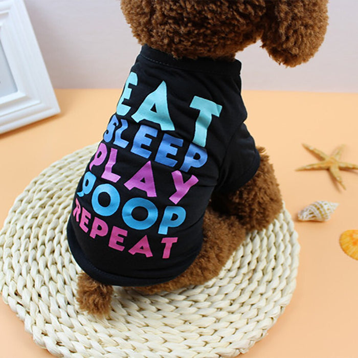 Eat Sleep Play Poop Repeat Dog Vest