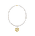 Enewton - Classic Pearl 3mm Bead Bracelet - Protection Gold Disc - Findlay Rowe Designs