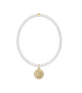 Enewton - Classic Pearl 3mm Bracelet - Blessing Gold Disc - Findlay Rowe Designs