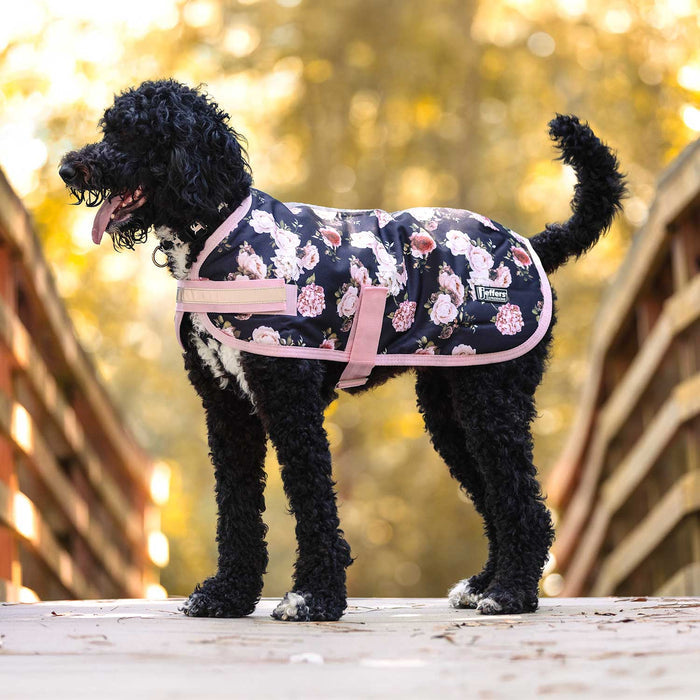 Expression Patterned Insulated Dog Coat